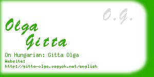 olga gitta business card
